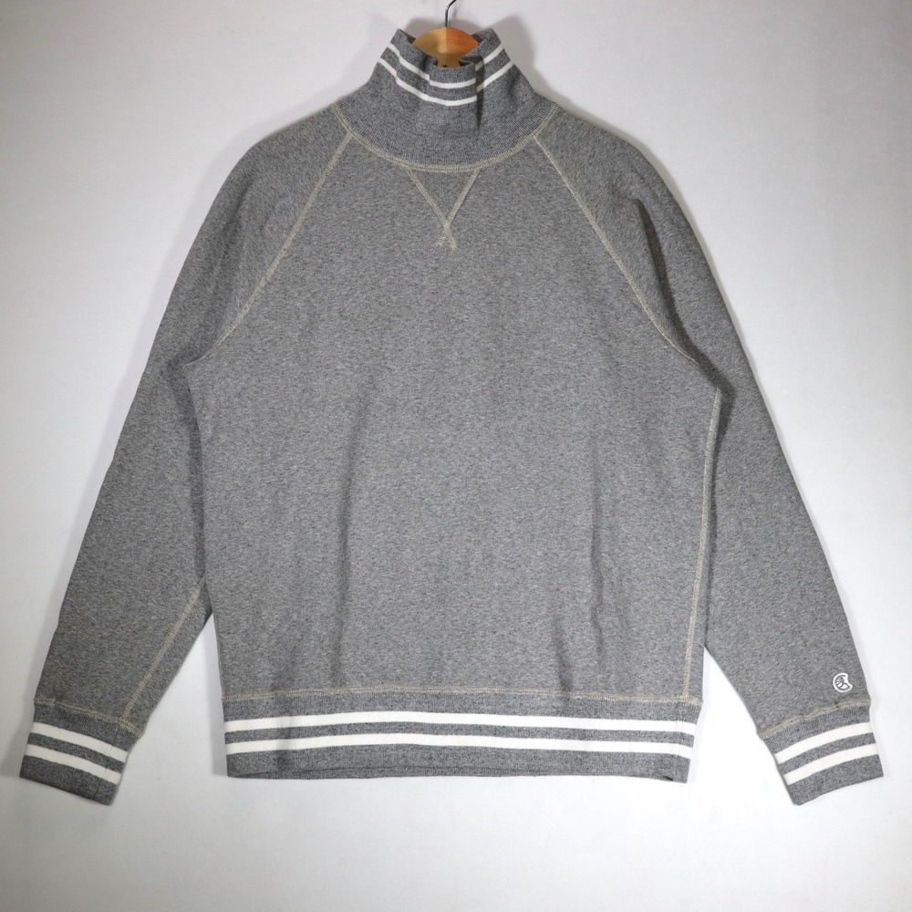 Champion Todd Snyder Sweatshirt Mens Large Gray Varsity Mock Neck Canada Casual